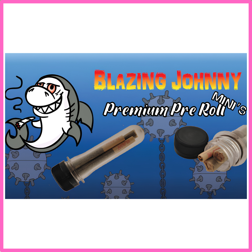Blazing Johnny Premium Pre-Rolls - Mini's - Greenhouse - Fat Banana (Hybrid) 3's