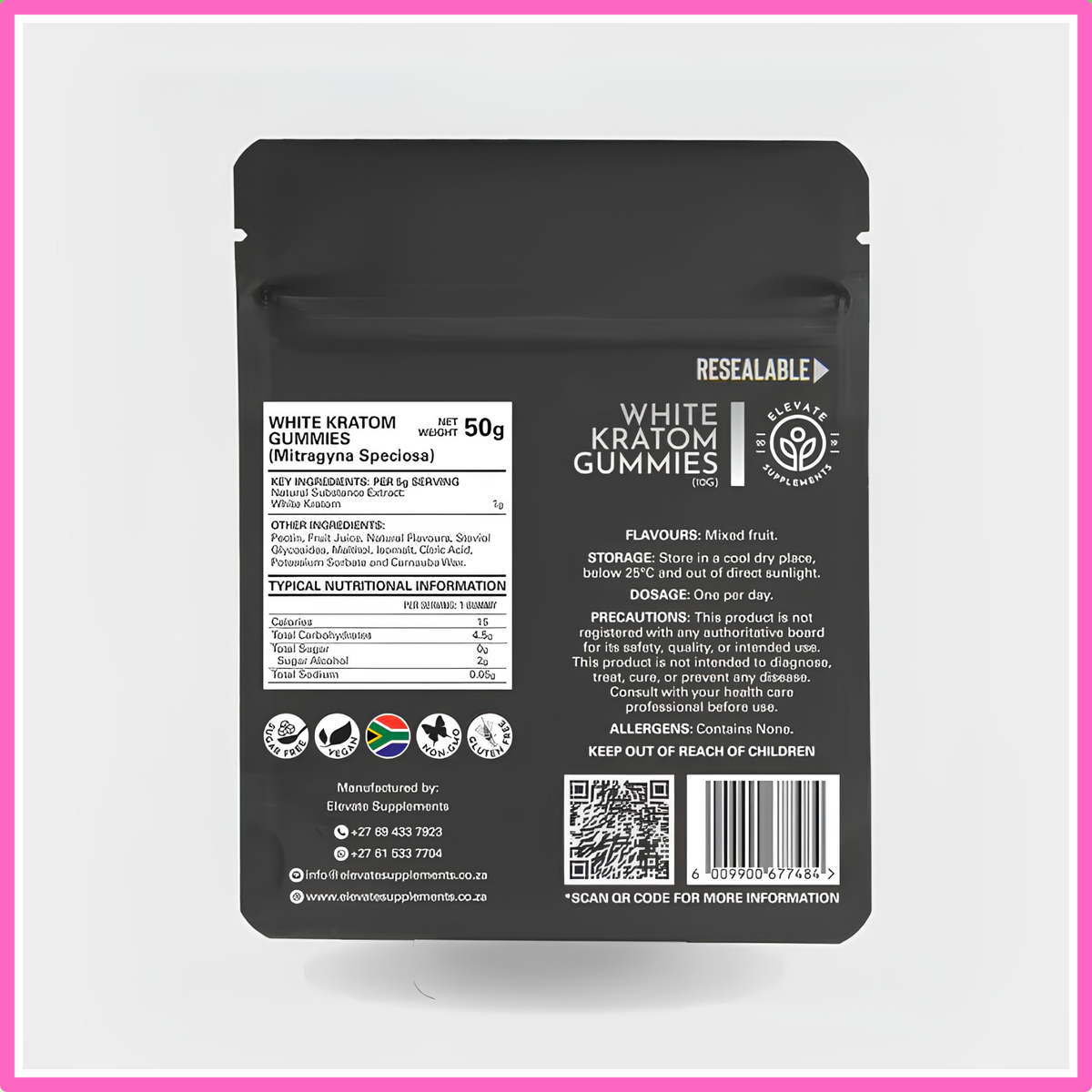 White Kratom Gummies (10x1g)