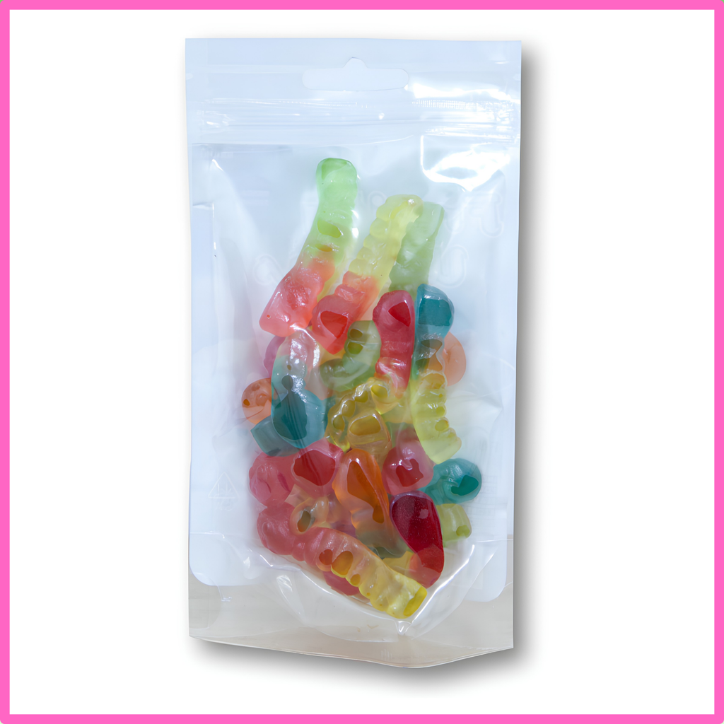Gummies - Fruity Worms 200mg (20x10mg) - Sativa
