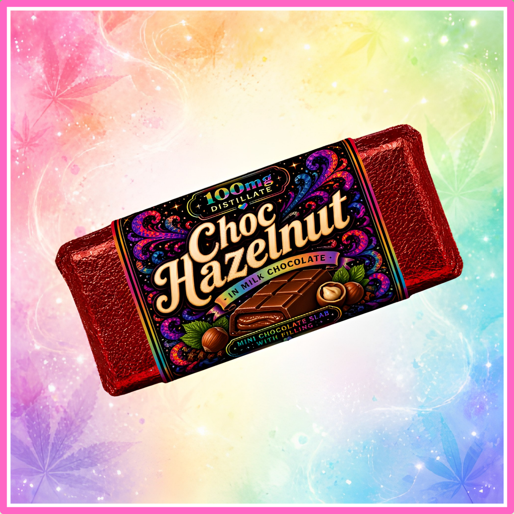 Choc Hazelnut Mini Chocolate Slabs 100mg (5 Packs)