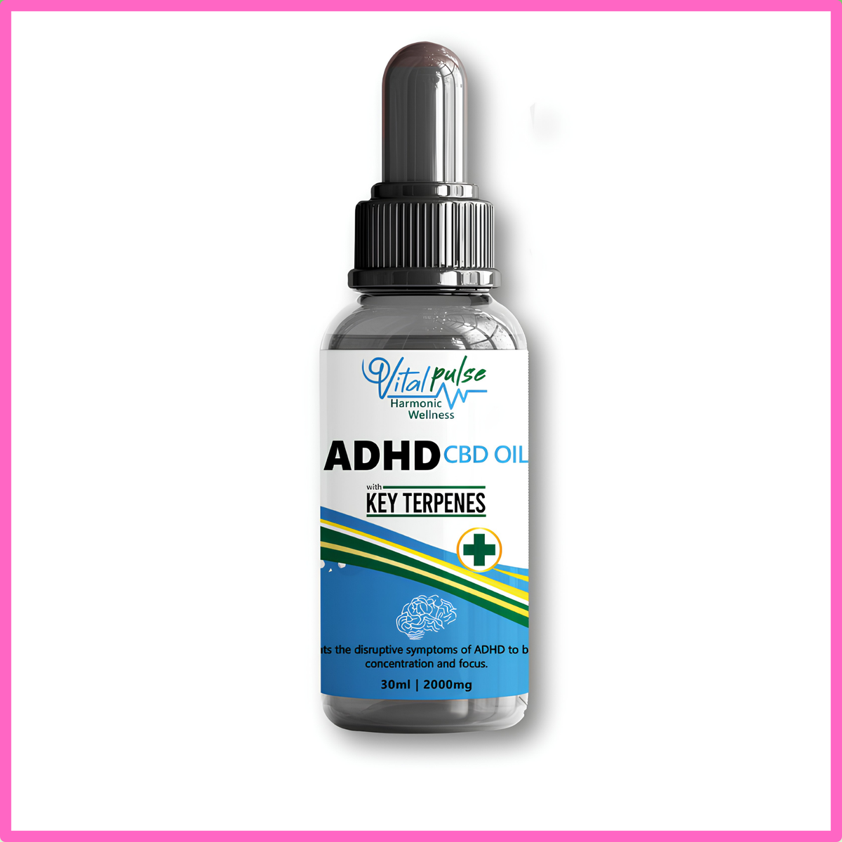 Vitalpulse ADHD CBD Oil 30ml (2000mg)