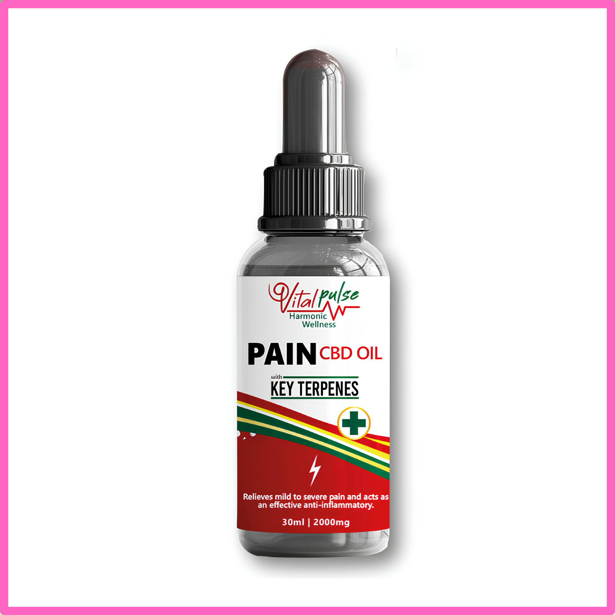 Vitalpulse Pain CBD Oil 30ml (2000mg)