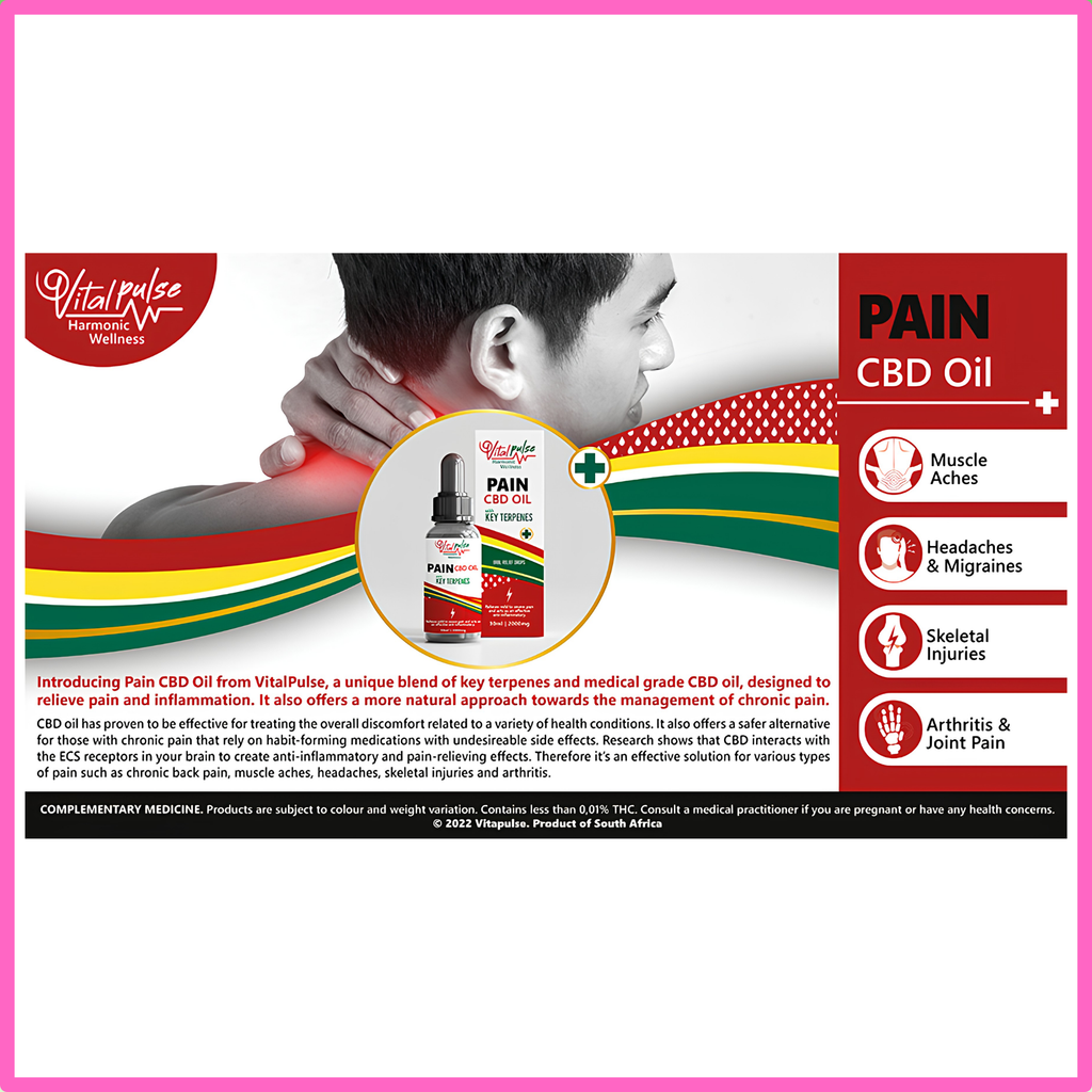Vitalpulse Pain CBD Oil 30ml (2000mg)