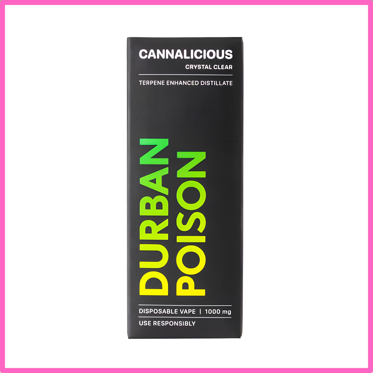 Distillate Cannabis Disposable Vape 1ml - Durban Poison (Sativa)