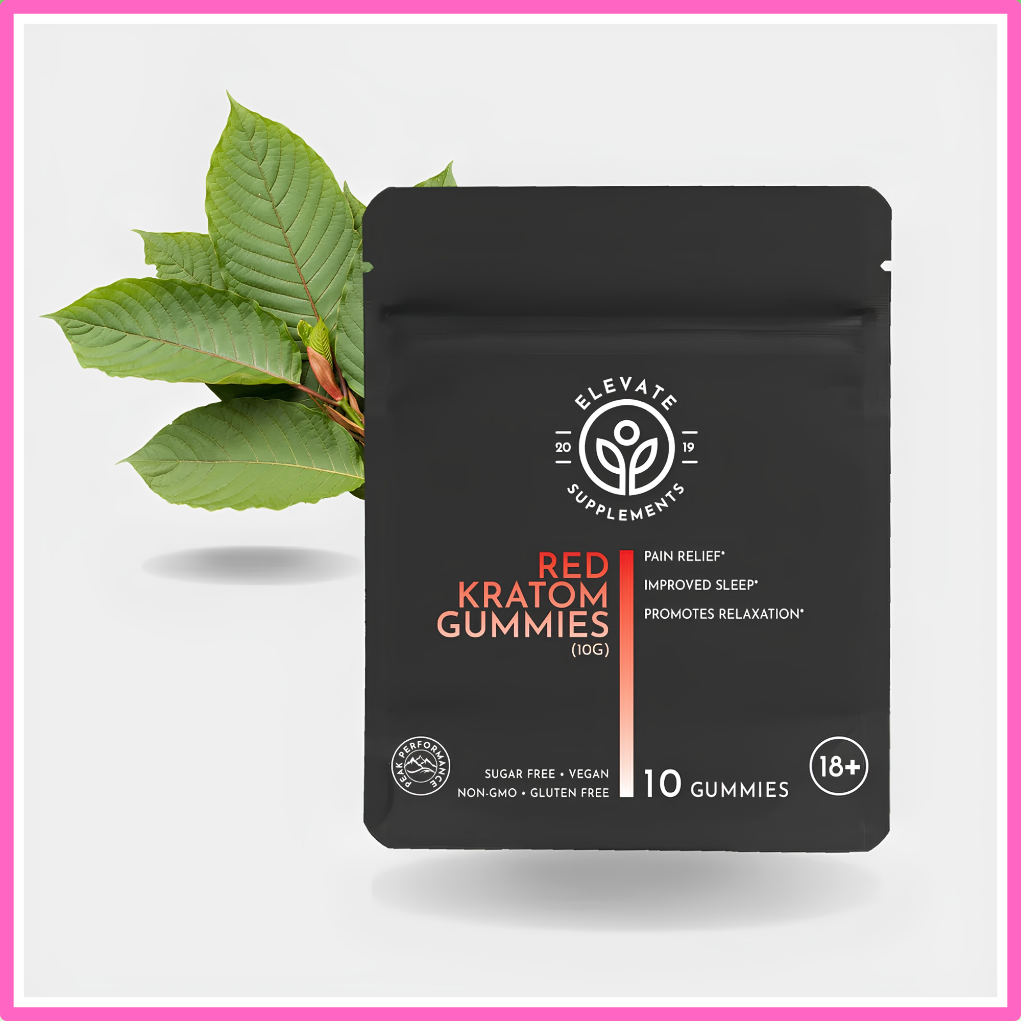 Red Kratom Gummies (10x1g)