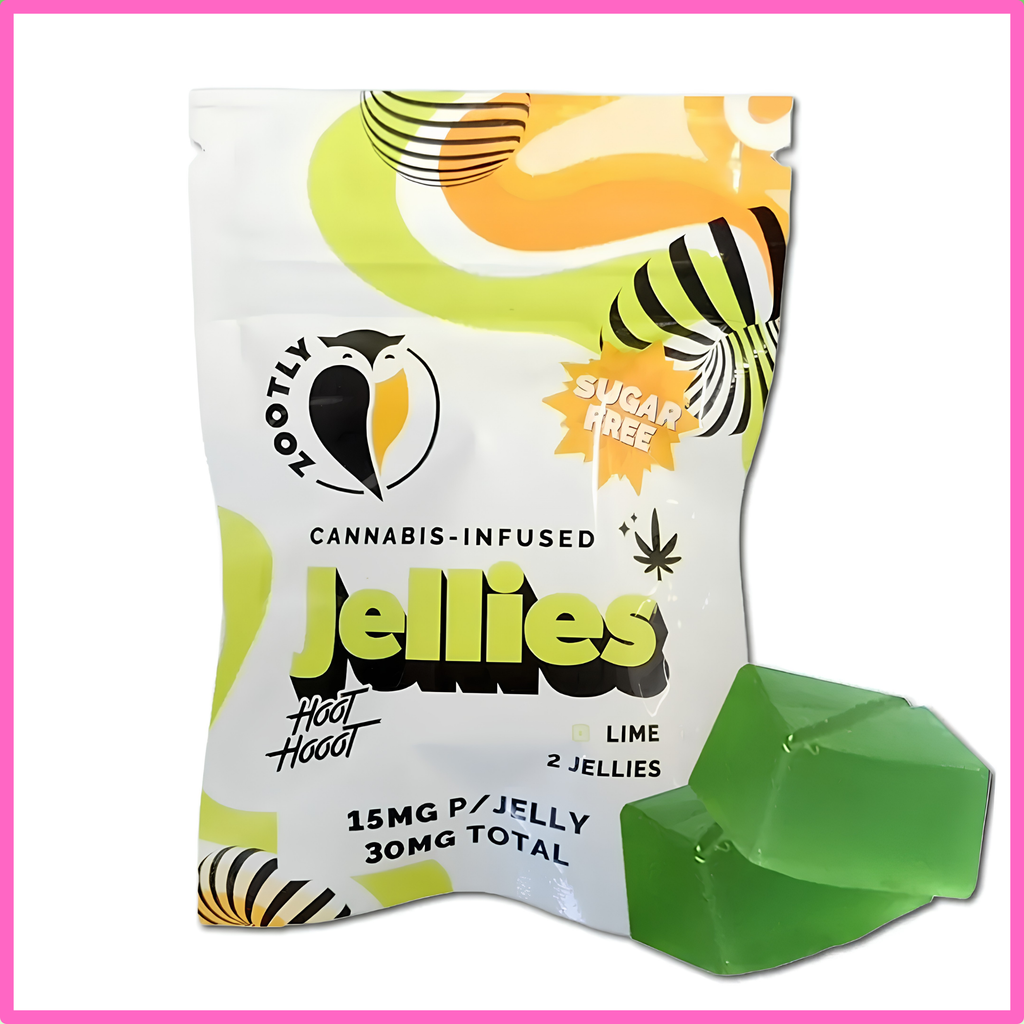 Gummies - Hoot Hooot Jellies (Sugar Free) - Lime 30mg (2x15mg)