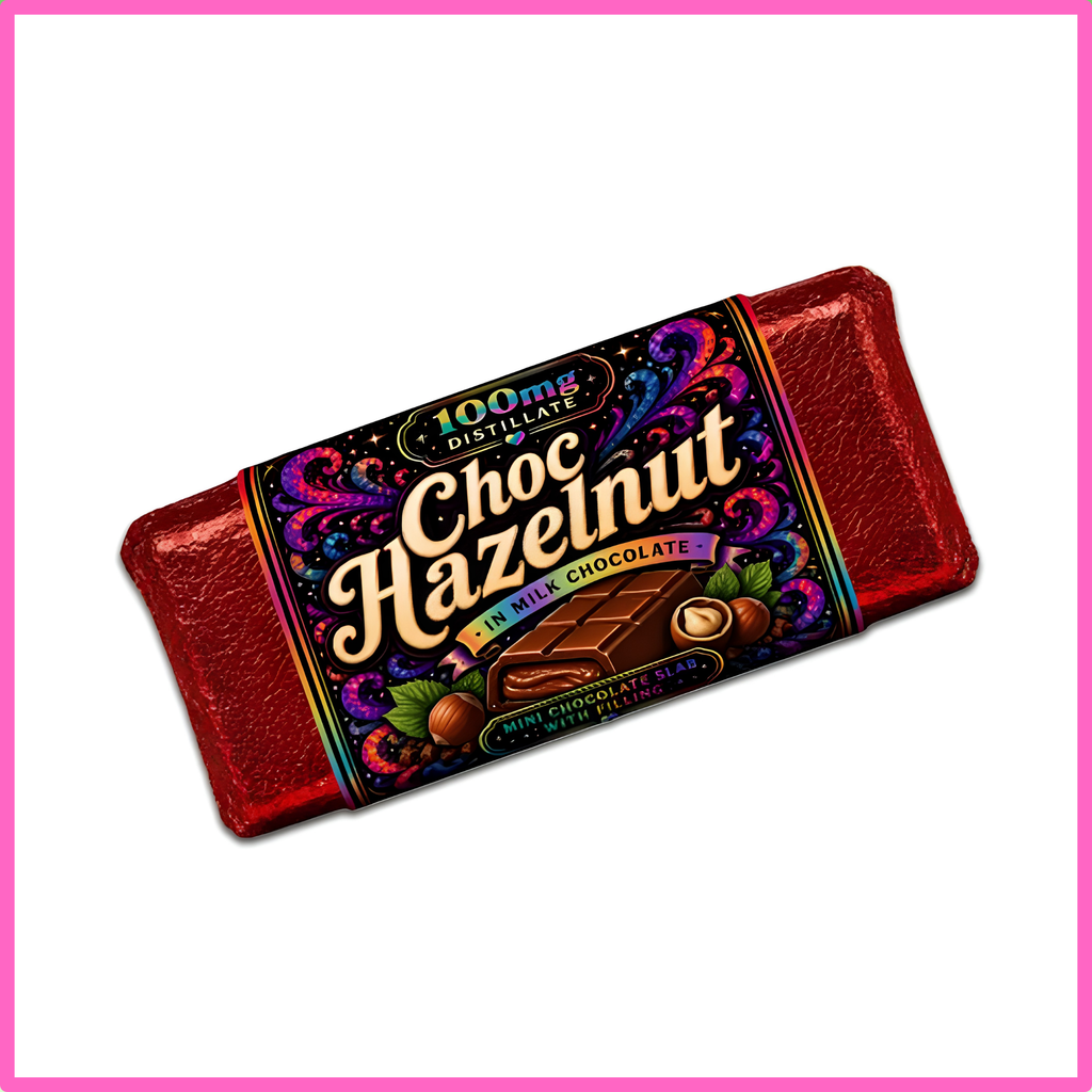 Choc Hazelnut Mini Chocolate Slabs 100mg (5 Packs)