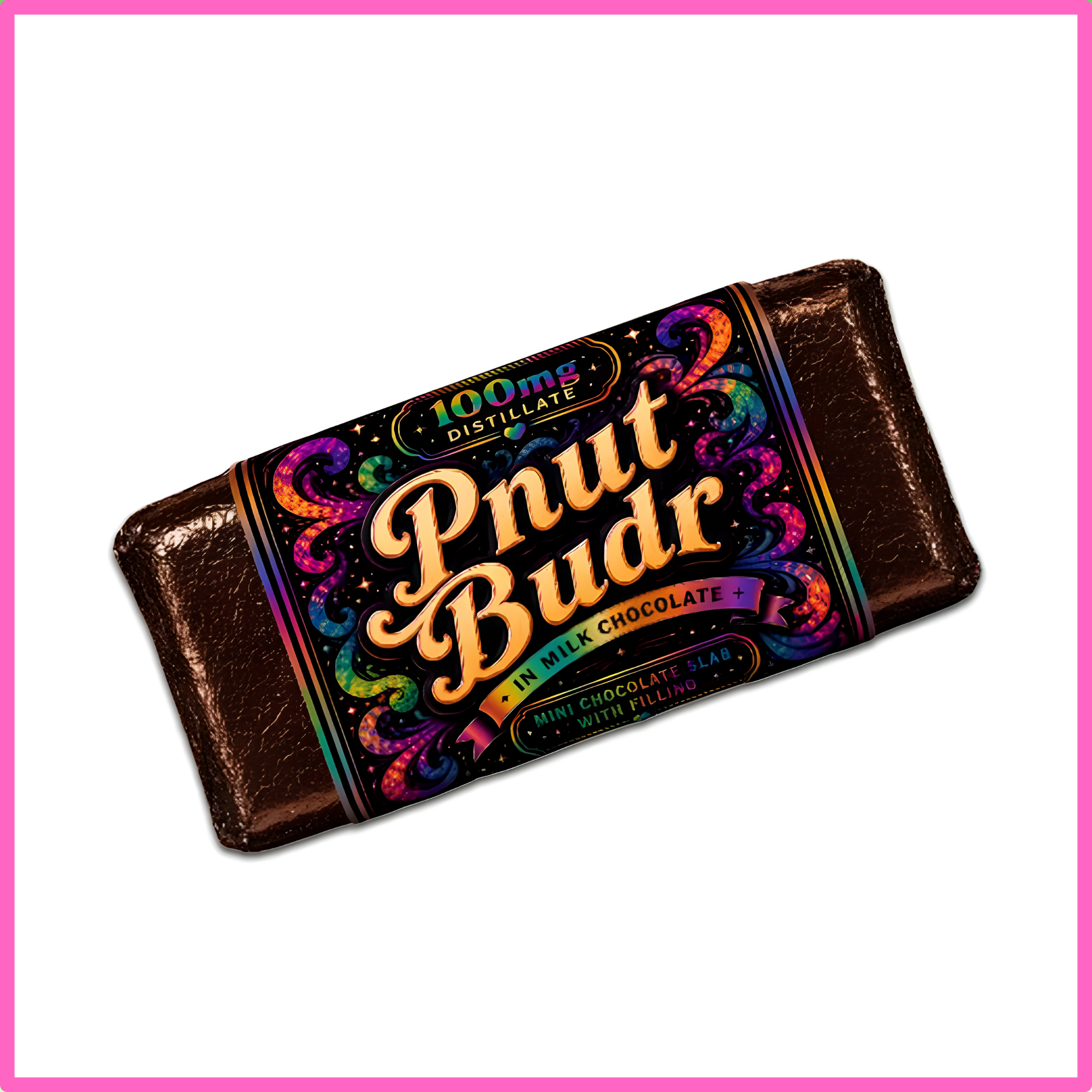 Pnut Budr Mini Chocolate Slabs 100mg (5 Packs)
