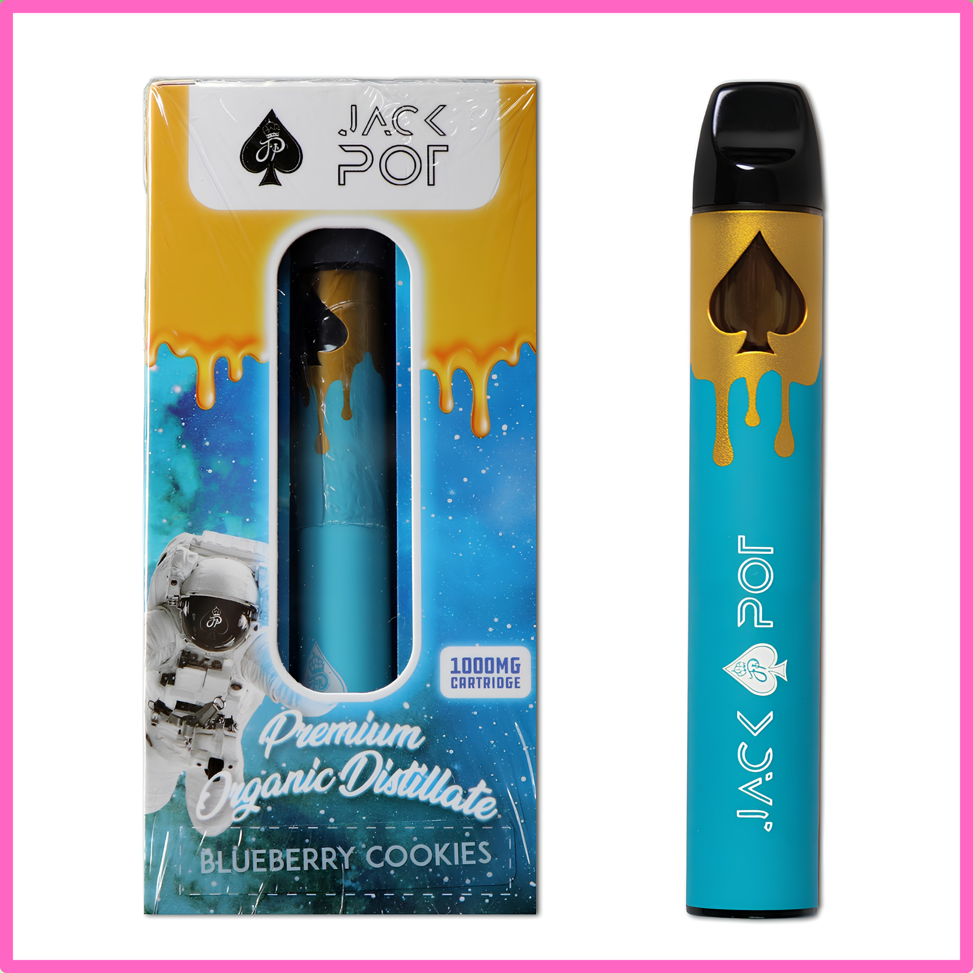 Distillate Disposable Vapes 1ml - Blueberry Cookies (Indica)