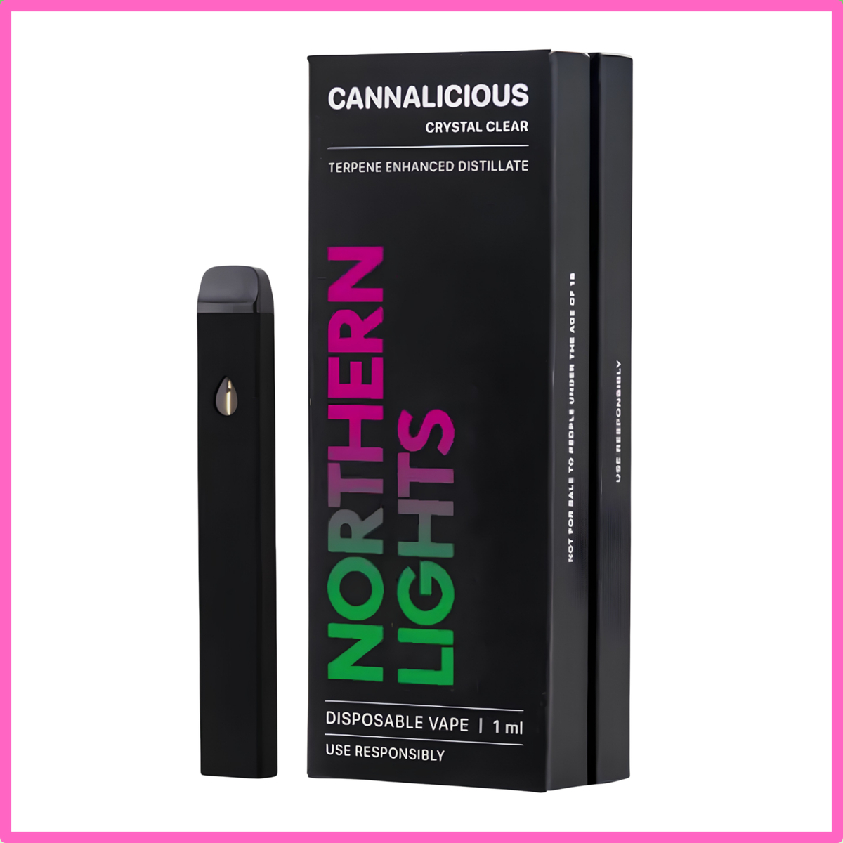 Distillate Cannabis Disposable Vape 1ml - Northern Lights (Indica)