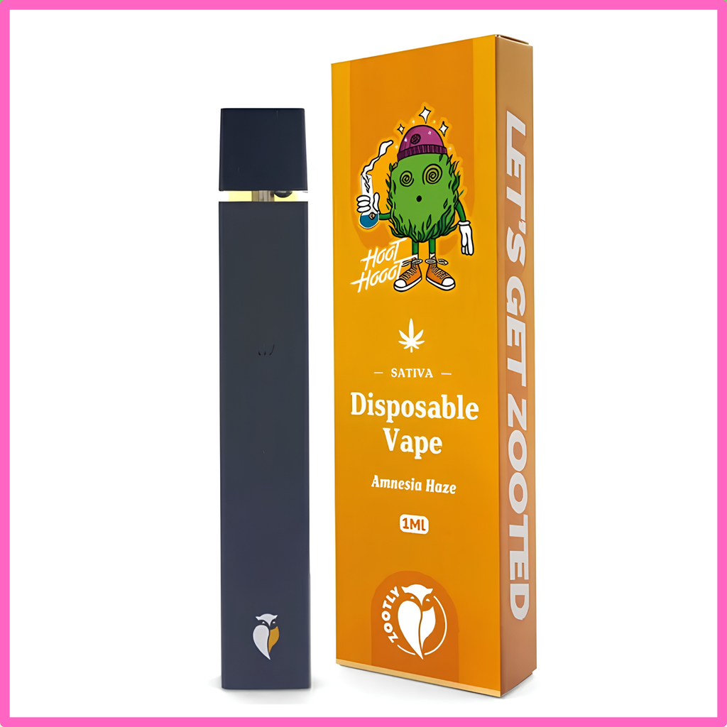 Pure Distillate Disposable Vapes 1ml - Amnesia Haze (Sativa)