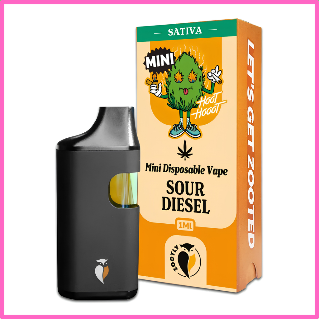Mini Disposable Vape 1ml - Sour Diesel (Sativa)