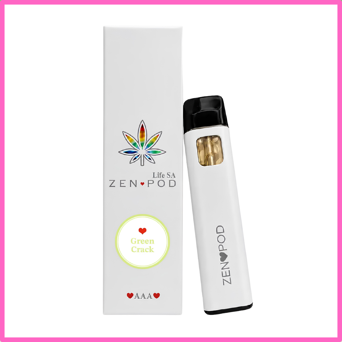 ZenPod Disposable Vapes 1ml - Green Crack (Sativa)