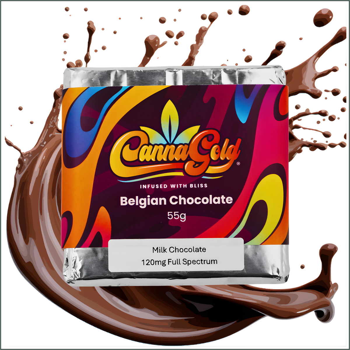 Belgian Chocolate Slab Full Spectrum (4x120mg)