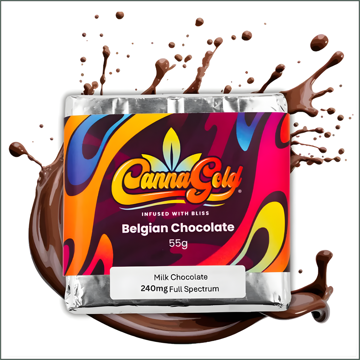 Belgian Chocolate Slab Full Spectrum (4x240mg)