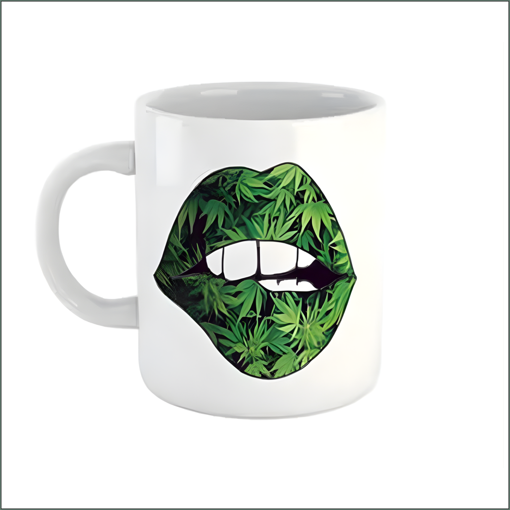 Coffee Mug - Weed Lips