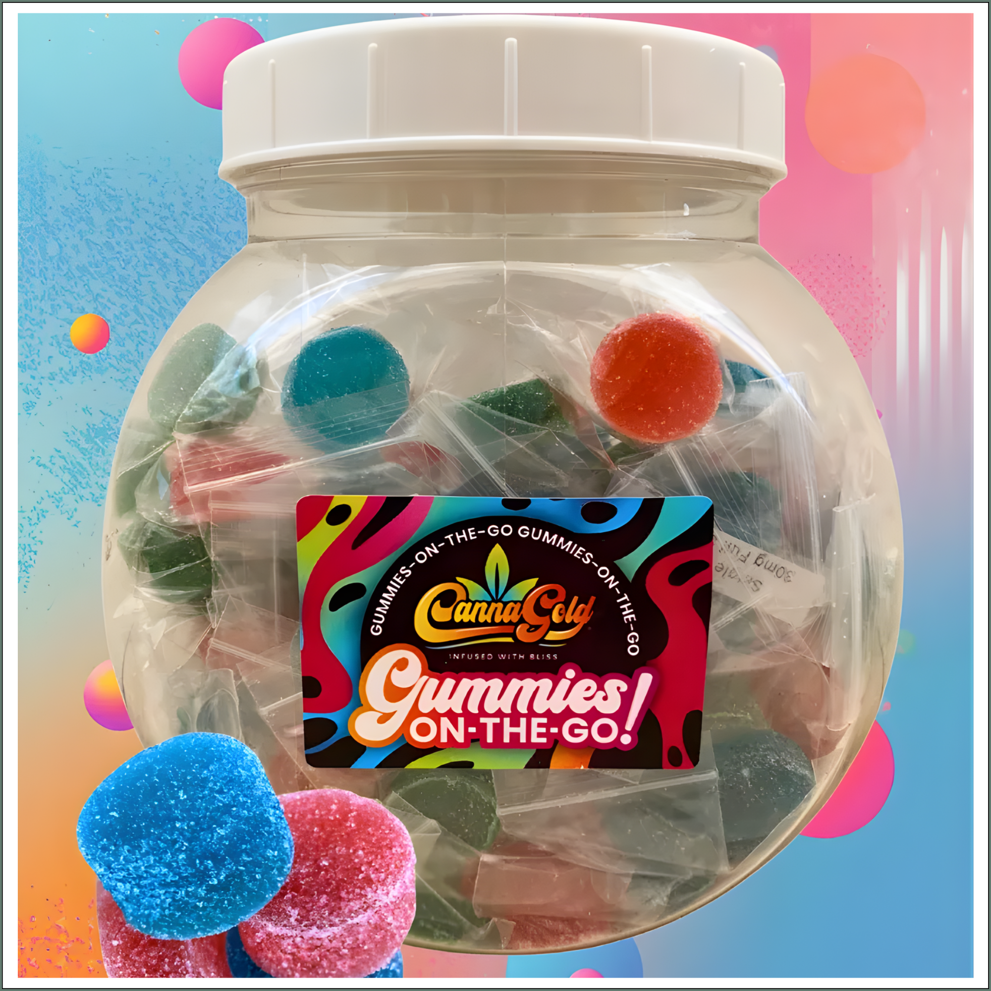 Gummies-On-The-Go (Round) - Full Spectrum 1560mg (78x20mg Tub)