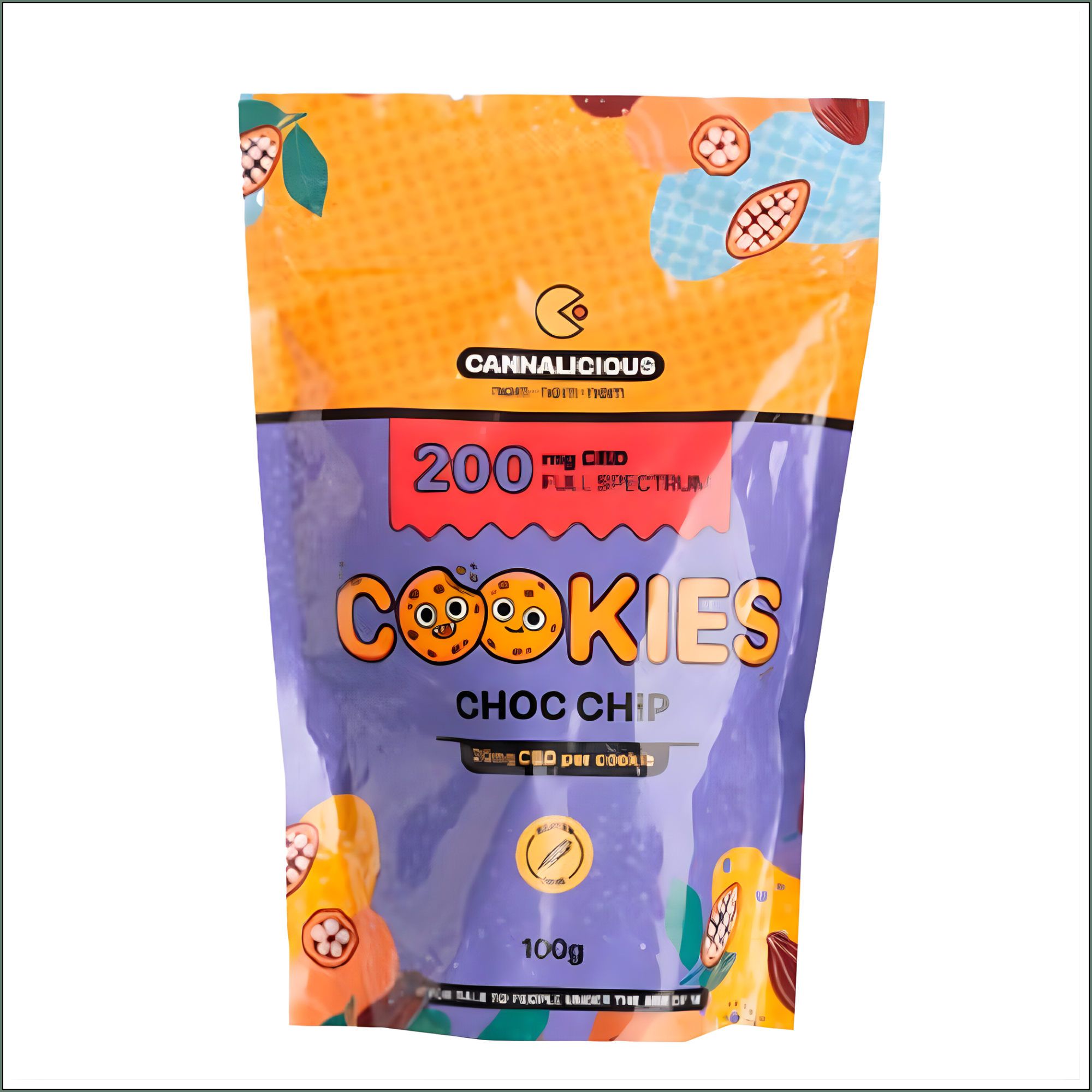 Cannalicious Cookies Choc Chip 200mg (10x20mg)