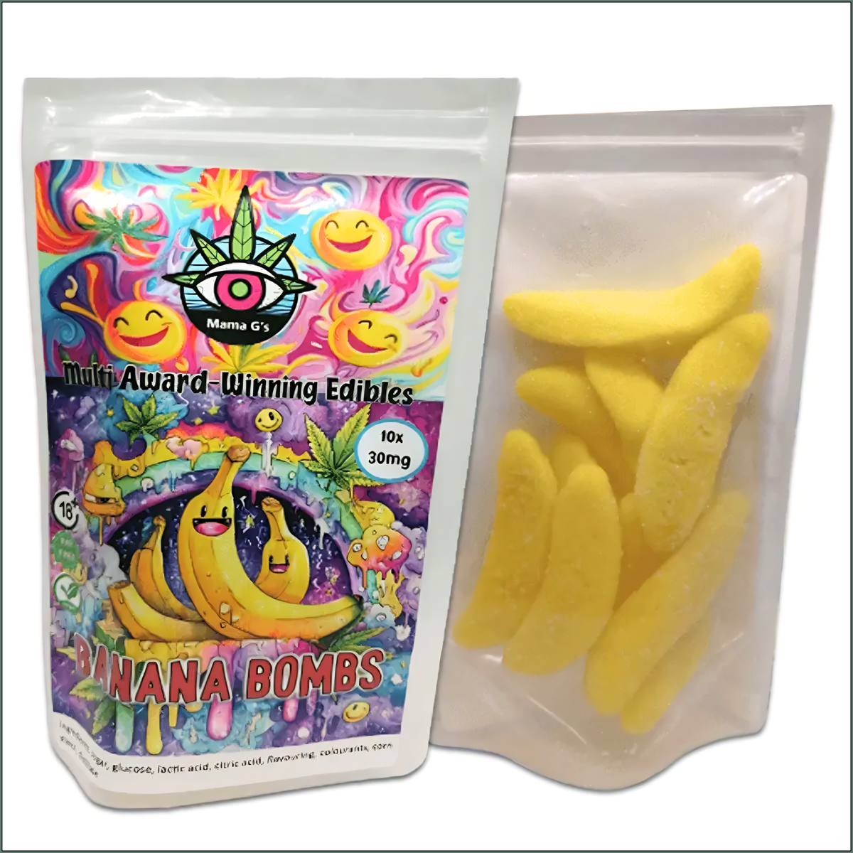 Gummies - Banana Bombs 300mg