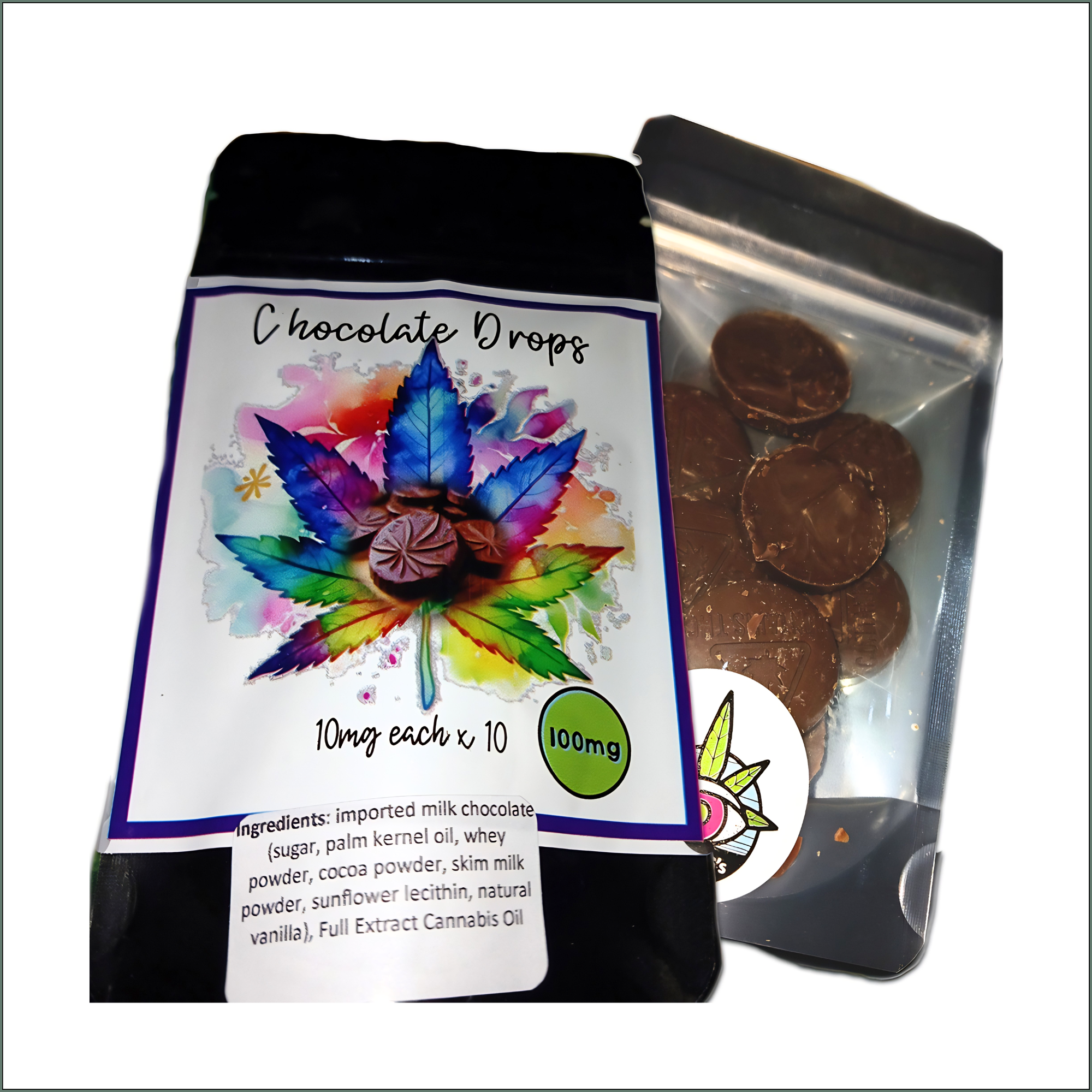 Chocolate Drops 100mg (10 Packs)