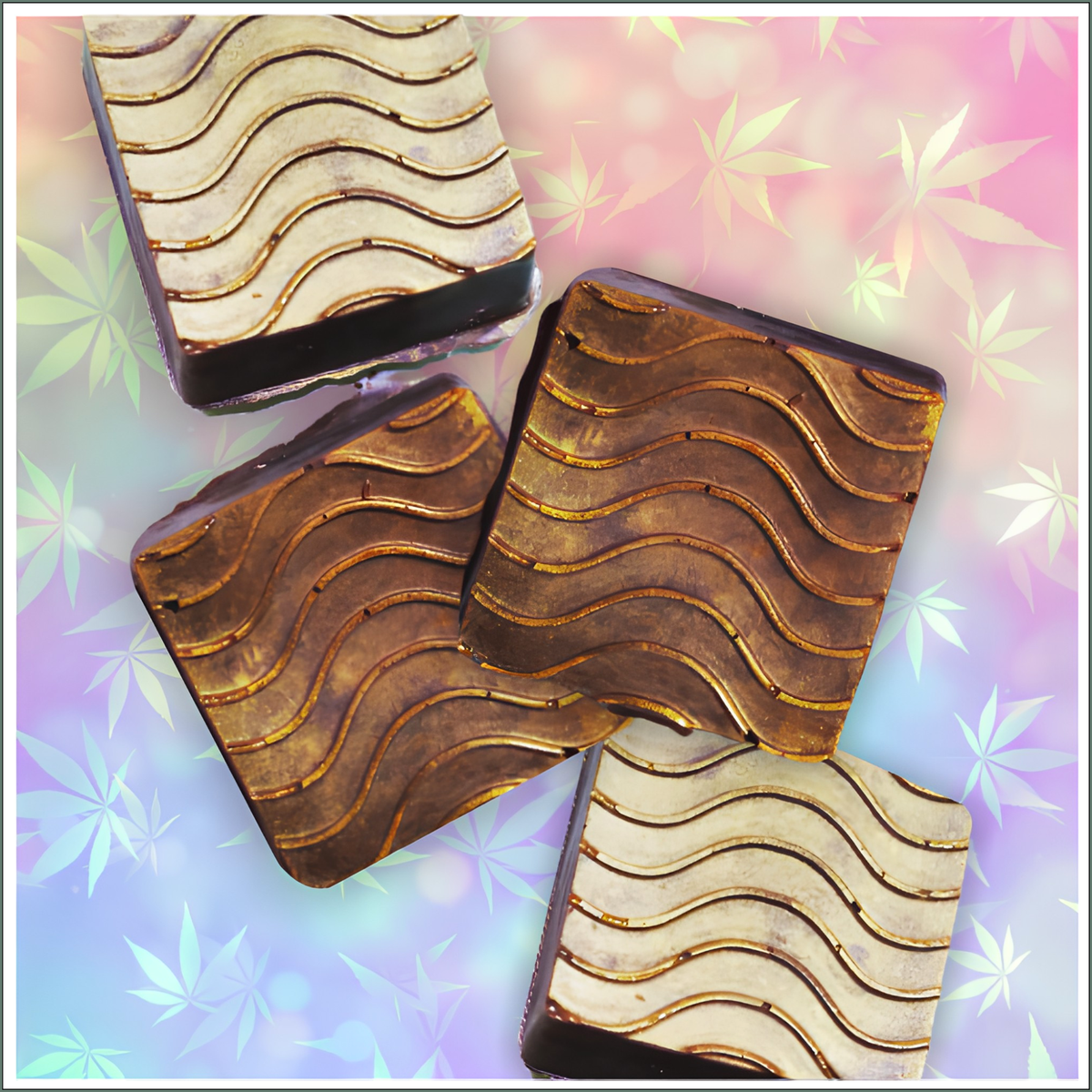 Chocolate Squares with Nutella & Nut Filling (Pack of 10)