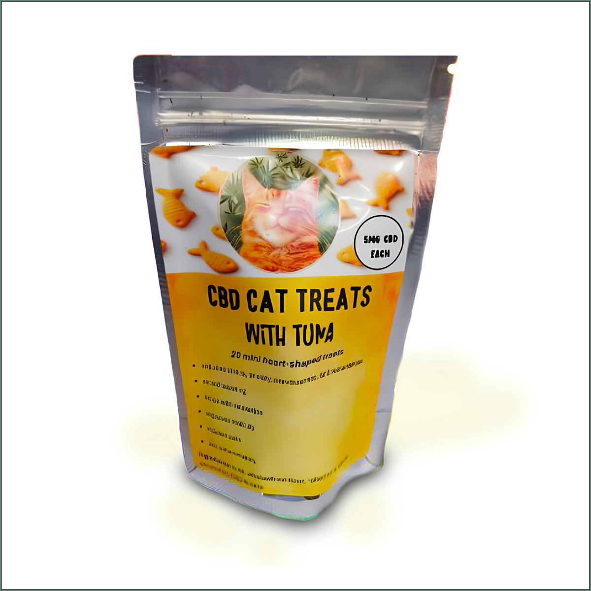 CBD Cat Treats with Tuna & Catnip 100mg (20x5mg)