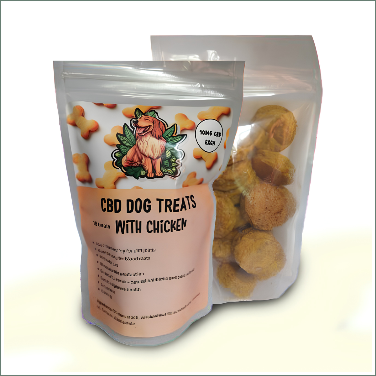 CBD Dog Treats with Chicken 150mg (15x10mg)