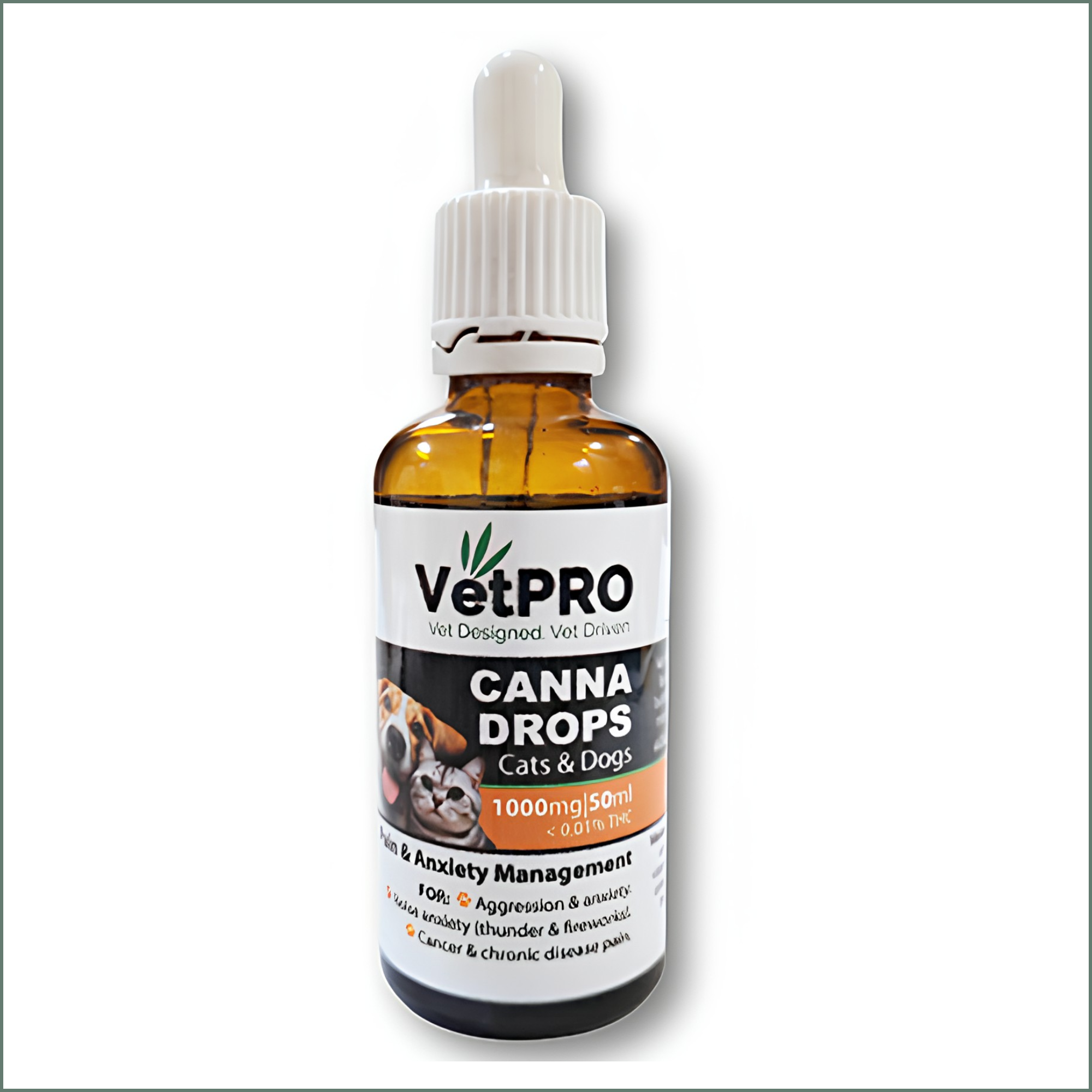 VetPro CBD Drops for Cats & Dogs 1000mg (50ml)