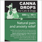 VetPro CBD Drops for Cats & Dogs 50ml (500mg)