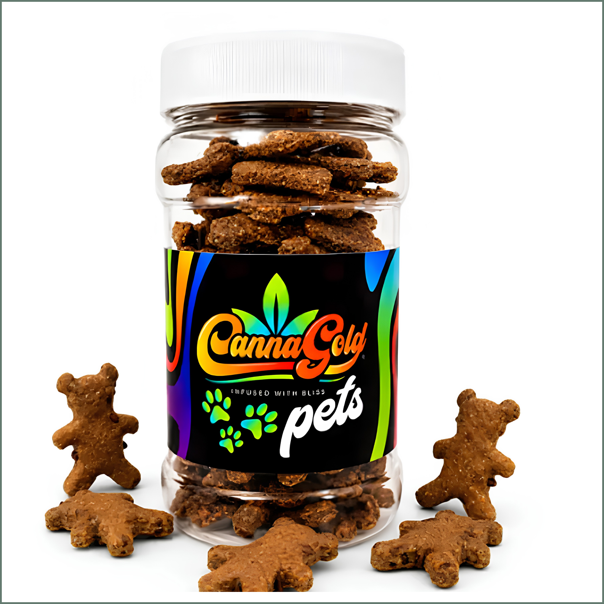 CBD Pet Treats - Bear Bites - Butternut & Beef Liver Biltong 125mg (25x5mg)