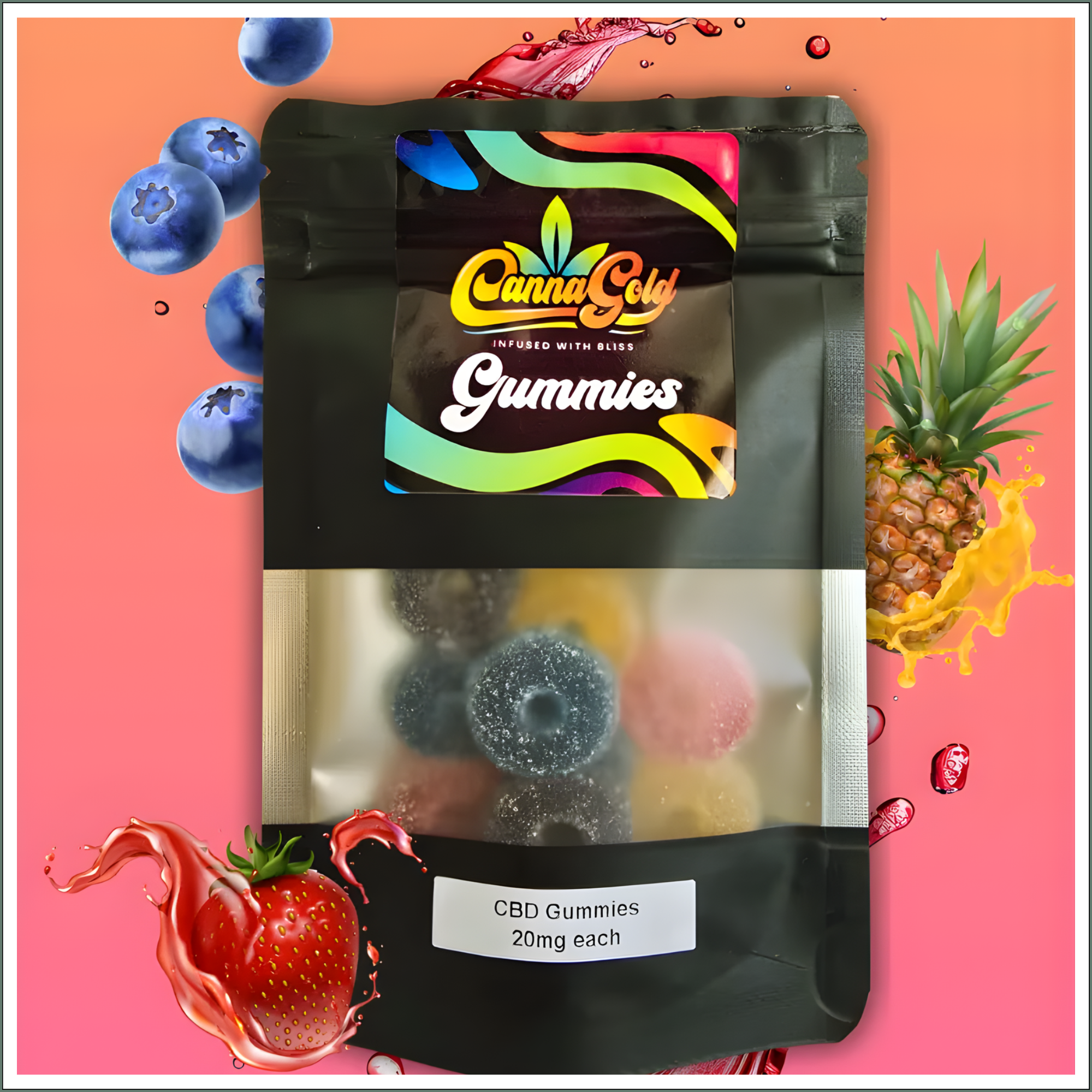 CBD Gummies Round 200mg (10x20mg)