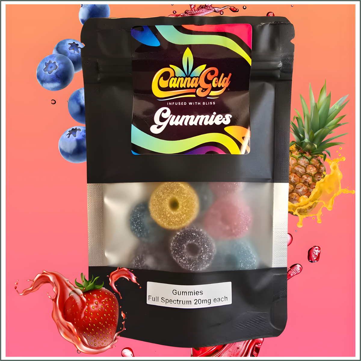 Gummies Round - Full Spectrum 200mg (10x20mg)