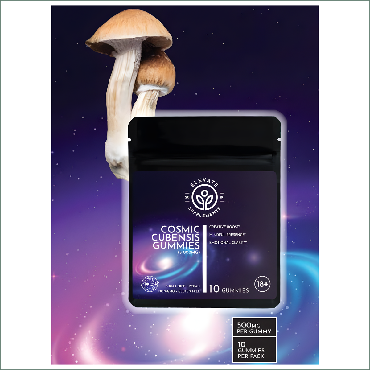 Psilocybin Cosmic Cubensis Gummies (10x500mg)