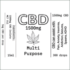 CBD Oil 1500mg (15ml)