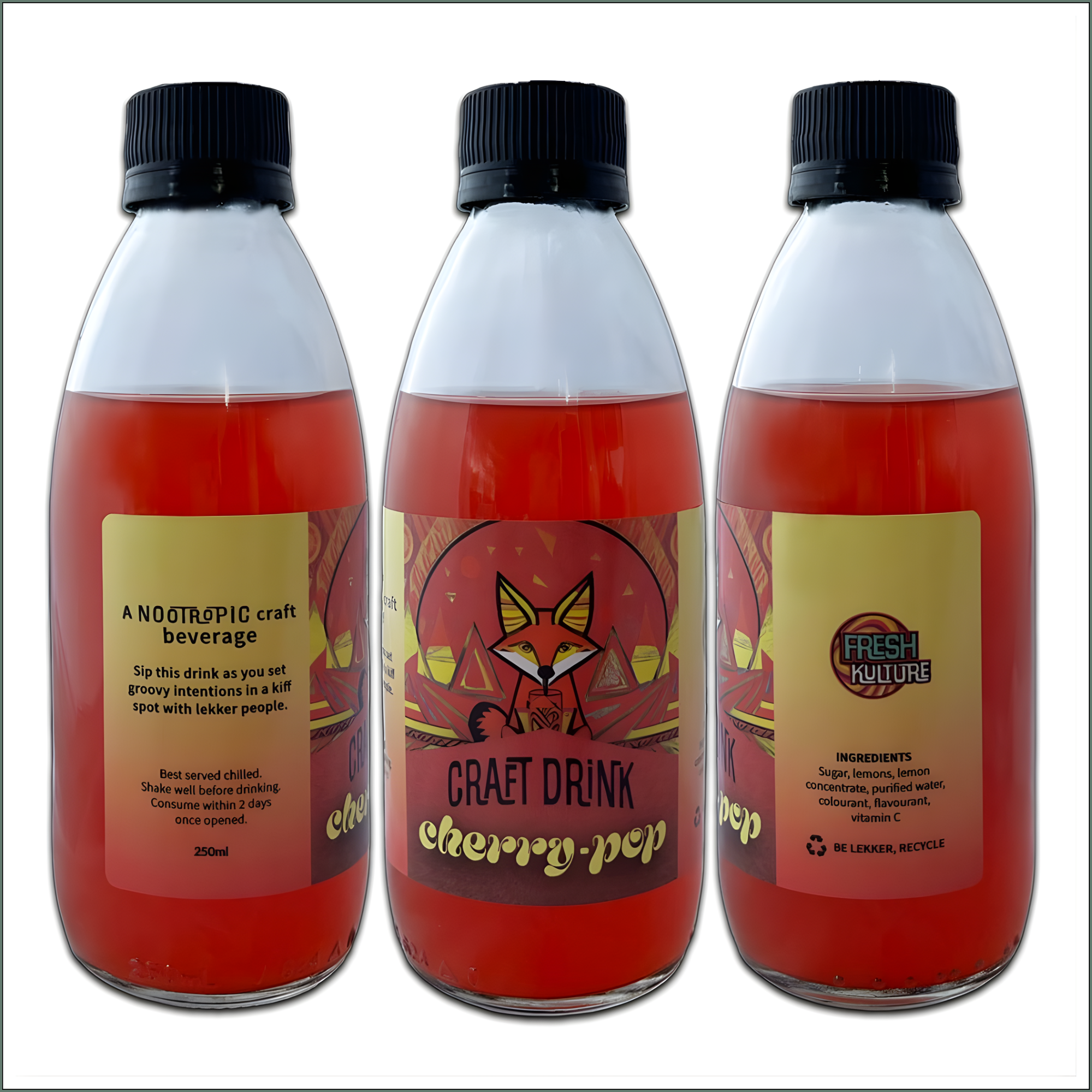 Trippy Nootropic Craft Beverage 230ml - Cherry-Pop