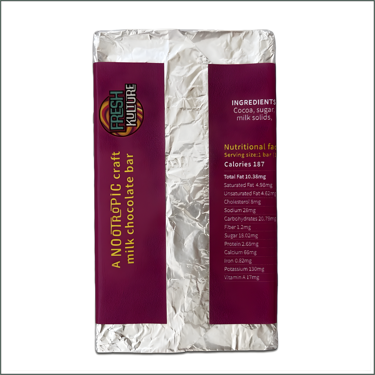 Trippy Nootropic Craft Chocolate Bar 35g - Milk Chocolate