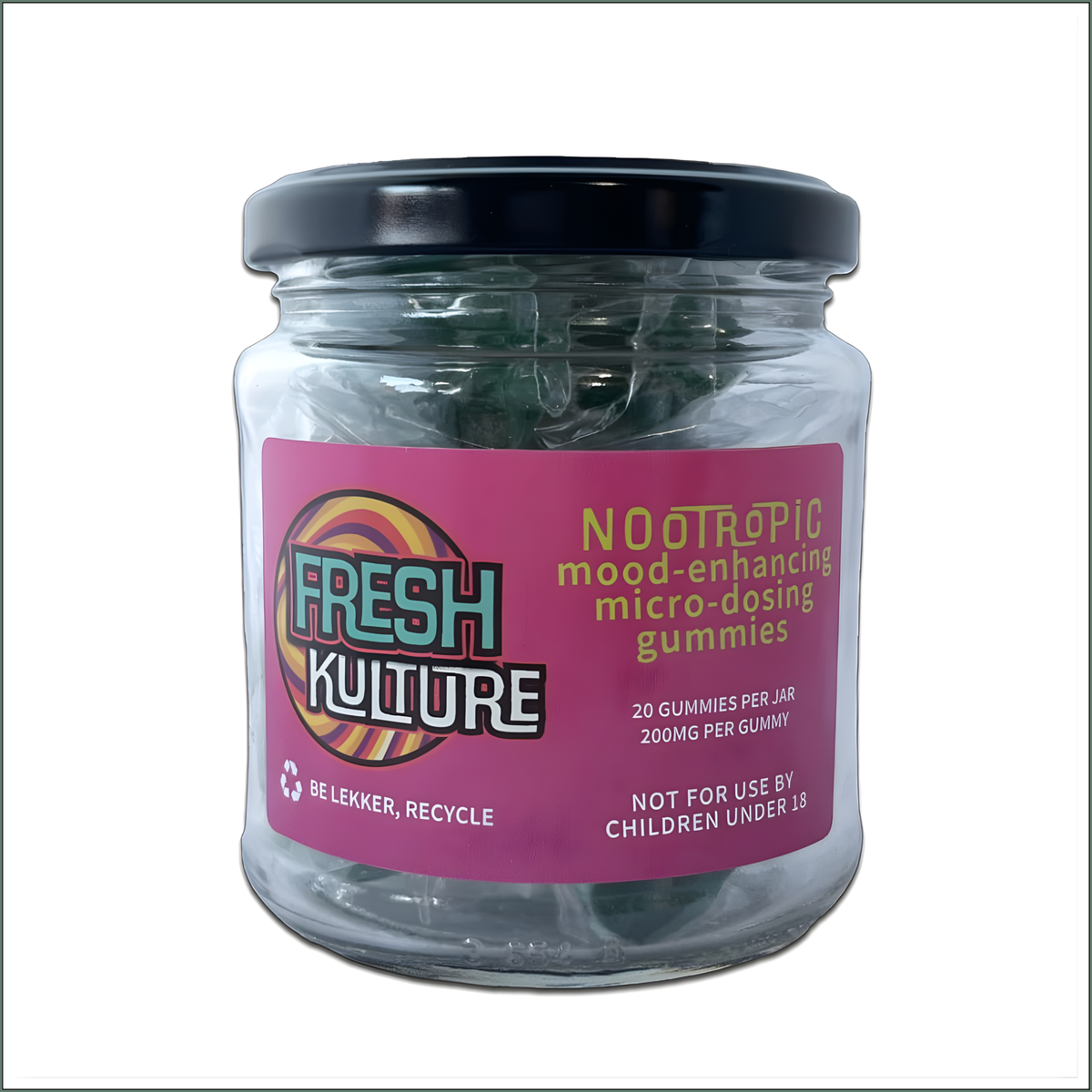 Trippy Nootropic Microdosing Gummies HERO Jar 4000mg (20x200mg)