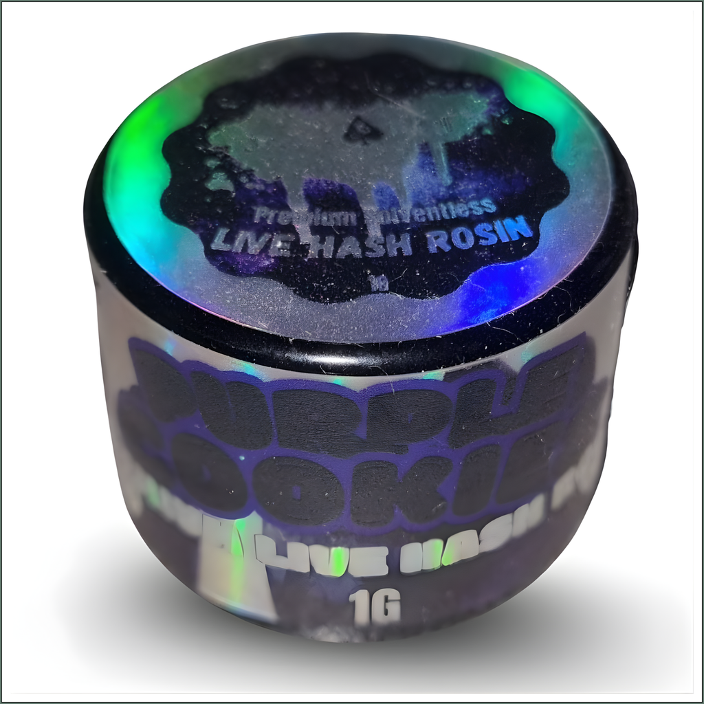 Live Hash Rosin 1g - Purple Cookies (Indica-leaning Hybrid)