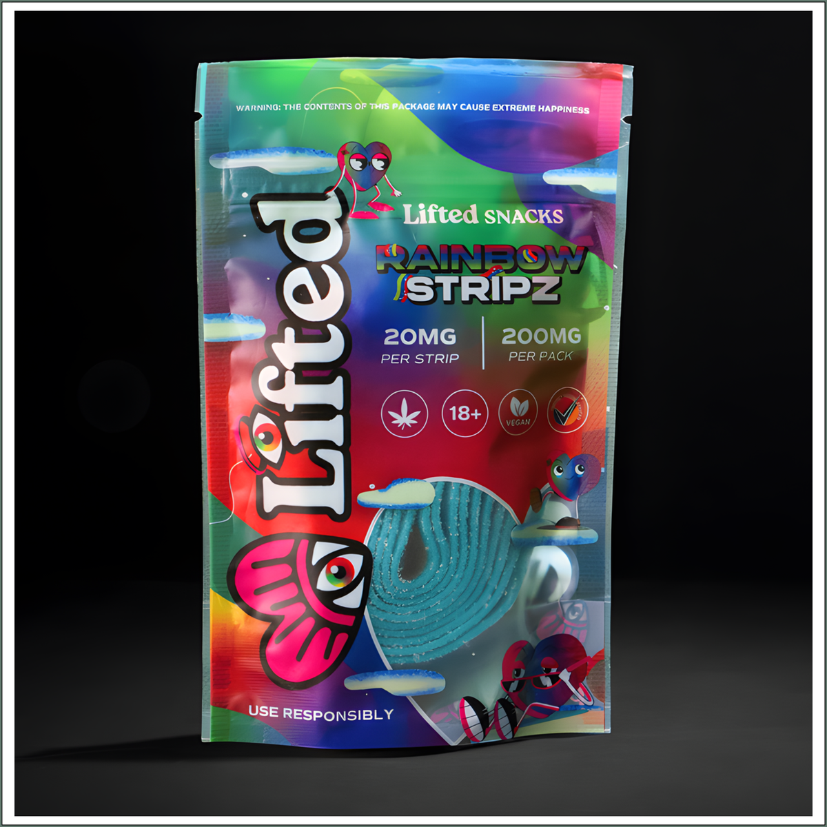 Gummies - Rainbow Stripz 200mg (10x20mg)