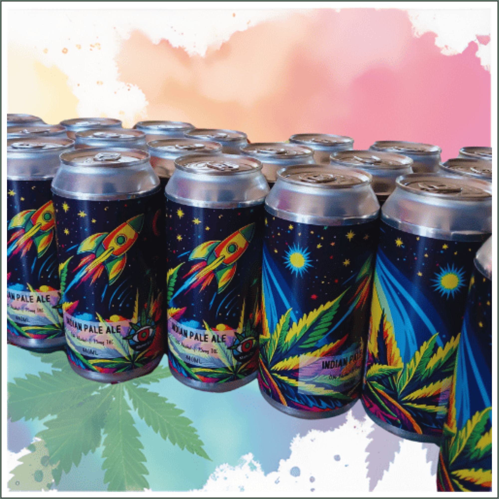 Mama G's Zero Alcohol IPA Beer (Indian Pale Ale) 75mg