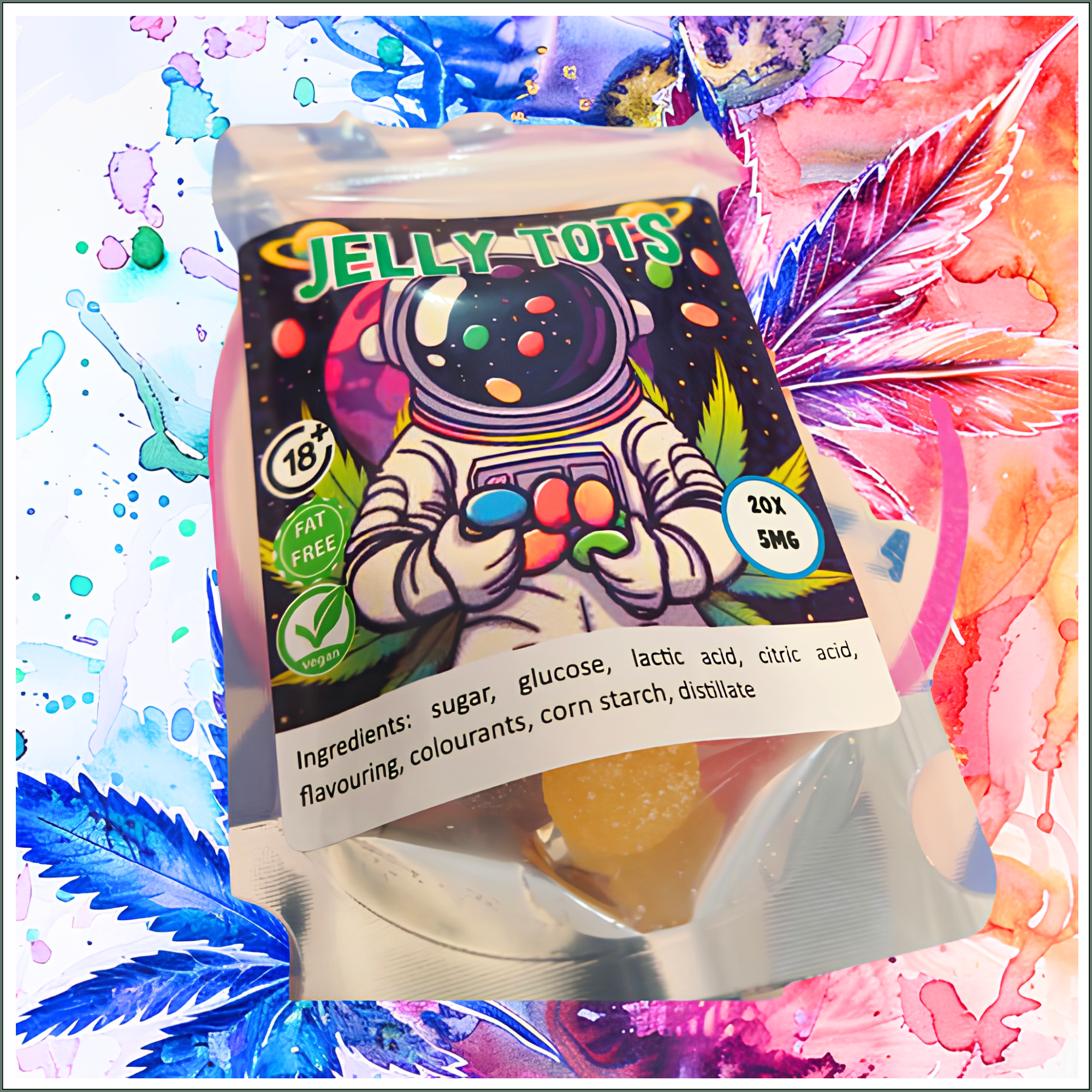 Vegan Gummies - Jelly Tots 100mg (20x5mg)