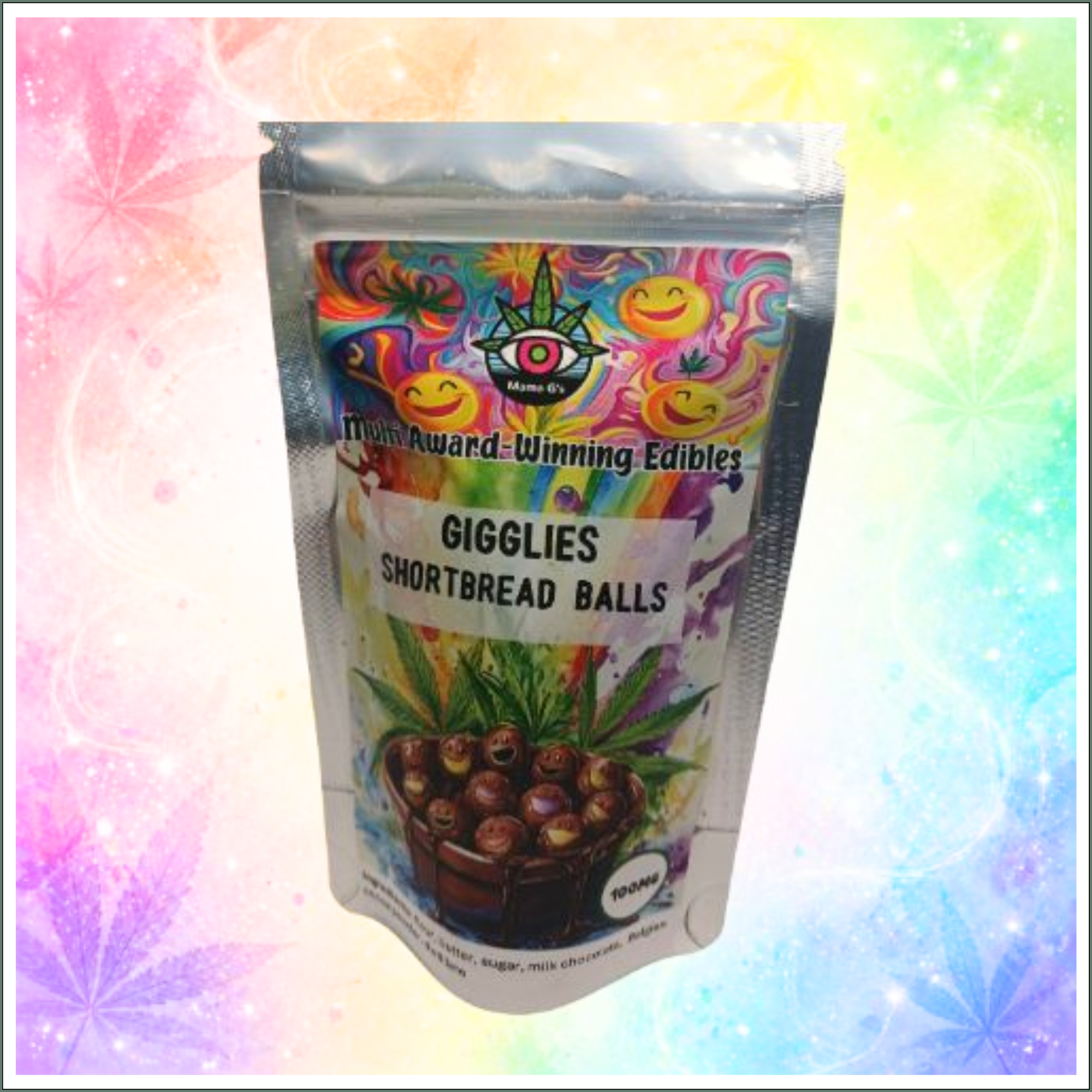 Gigglies Chocolate-Coated Shortbread Balls 100mg