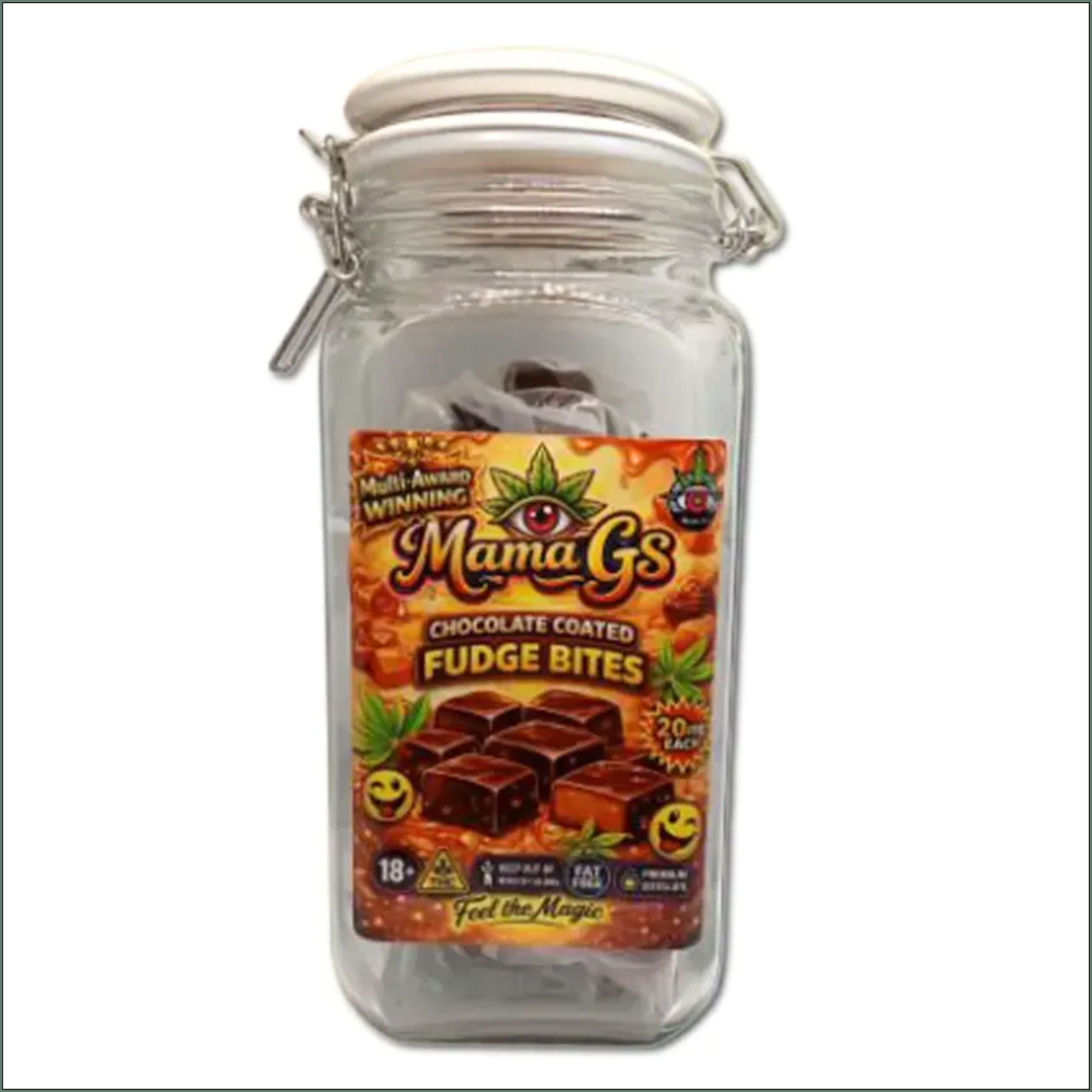 Chocolate-Coated Fudge Bites 600mg (30x20mg)