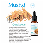 Dual Extracted Mushroom Tincture - Cordyceps 30ml