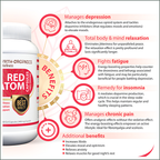 Raw Earth Organics Red Kratom 60's