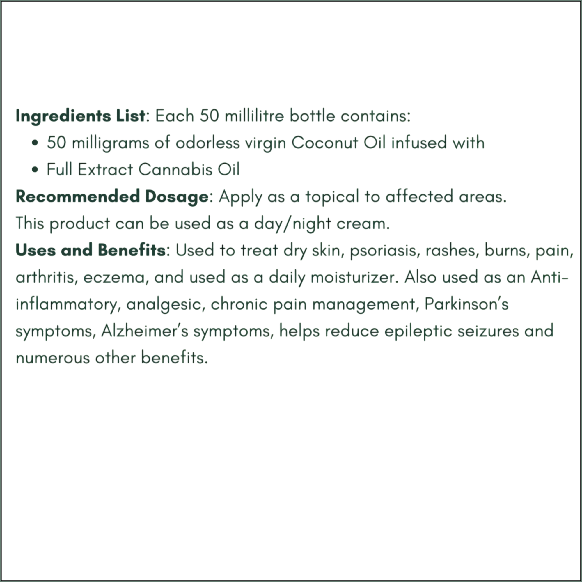 FECO Pain Cream 50ml