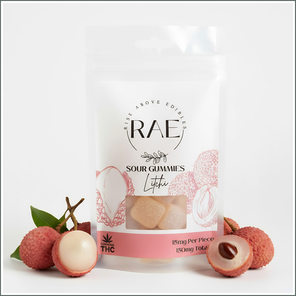 Sour Gummies - Litchi 150mg (10x15mg)
