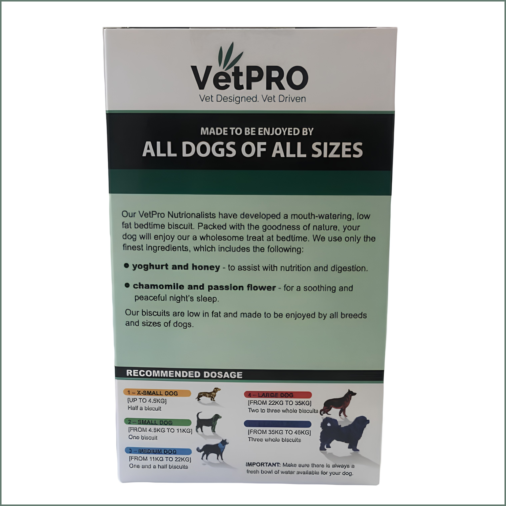 VetPro CBD Dog Biscuits 250g - Calming