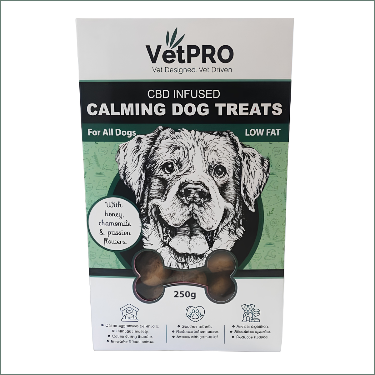 VetPro CBD Dog Biscuits 250g - Calming