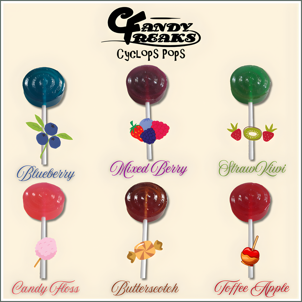 Candy Freaks Cyclops Pops 100mg - Candy Floss
